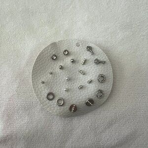 3/$15 or 4/$20 Silver Stud Earring Set